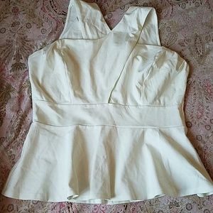 Plus size peplum blouse